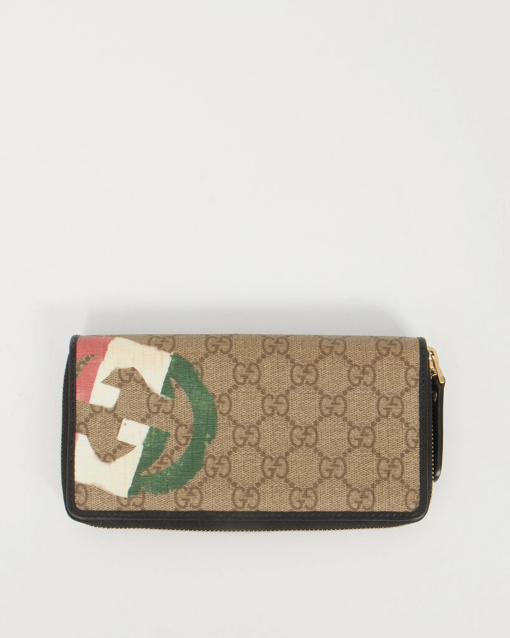 Gucci Supreme GG Canvas Italy Continental Zippy Wallet