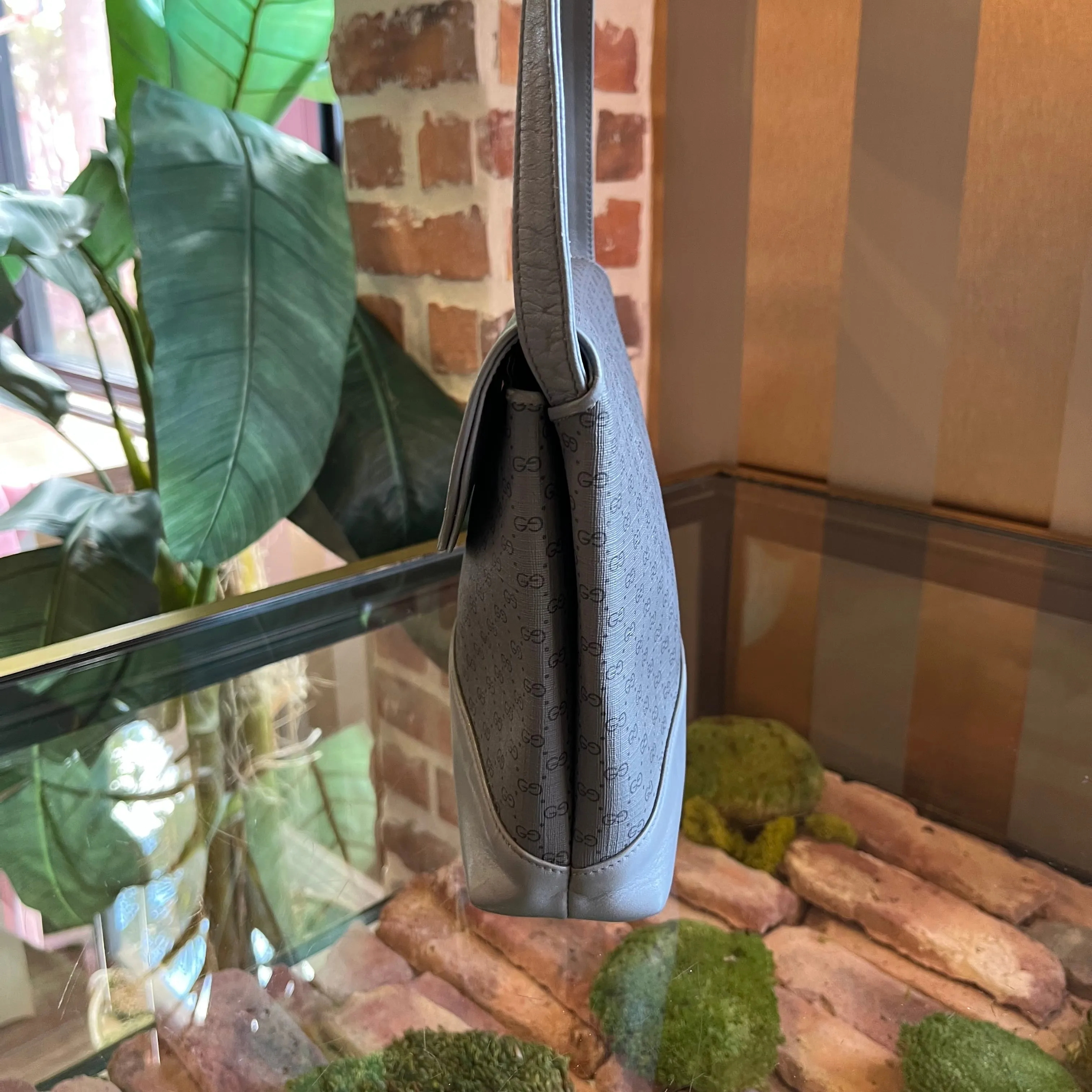 GUCCI Vintage Gray Crossbody