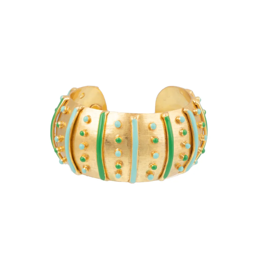 Gypset Cuff with Green and Turquoise