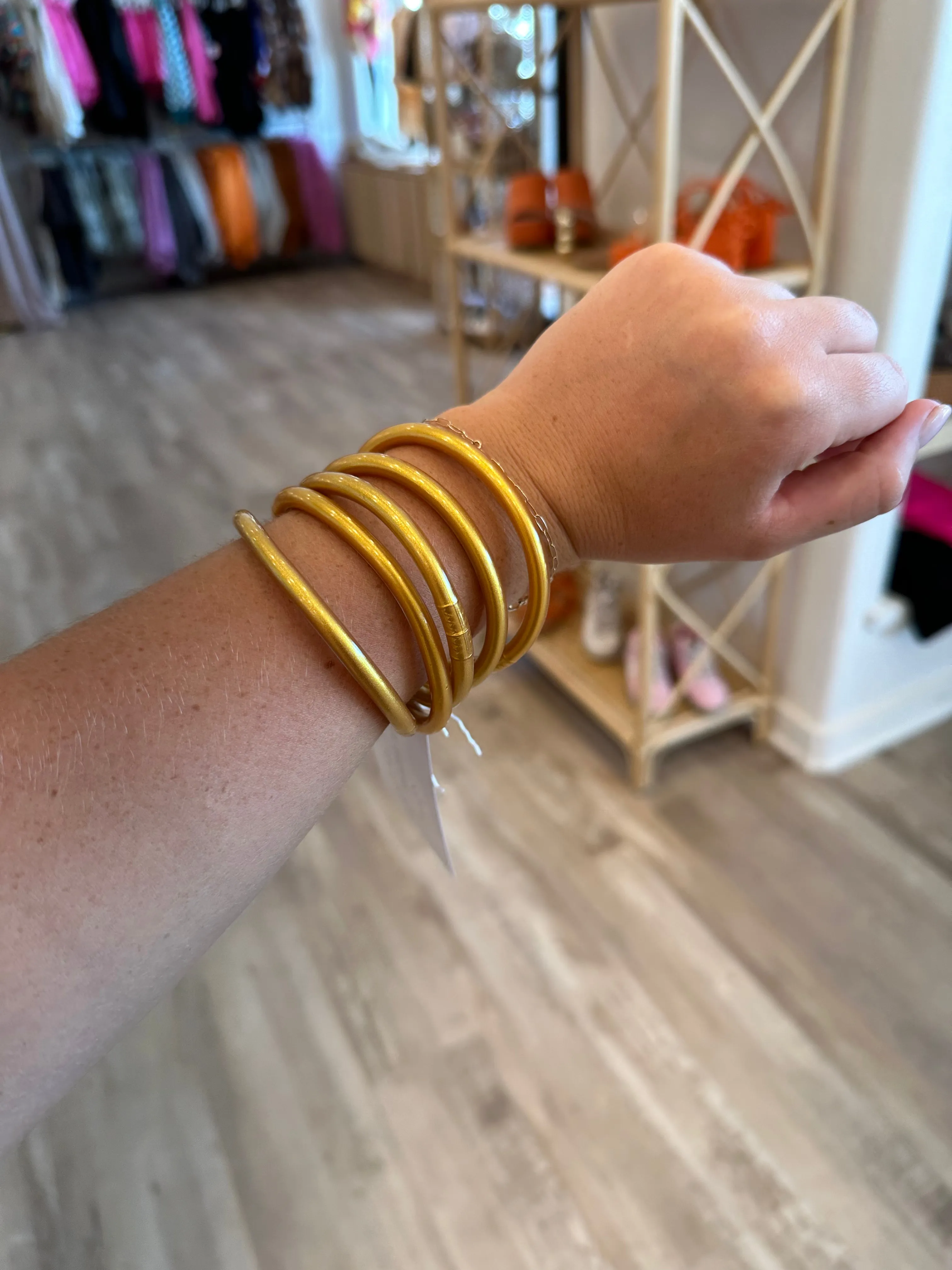 Happy Girl Bangle Bracelets