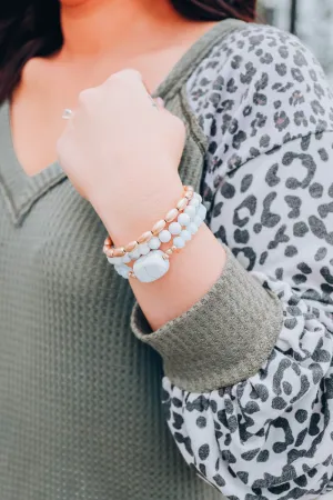 Hendley Stretch Bracelet Set - White