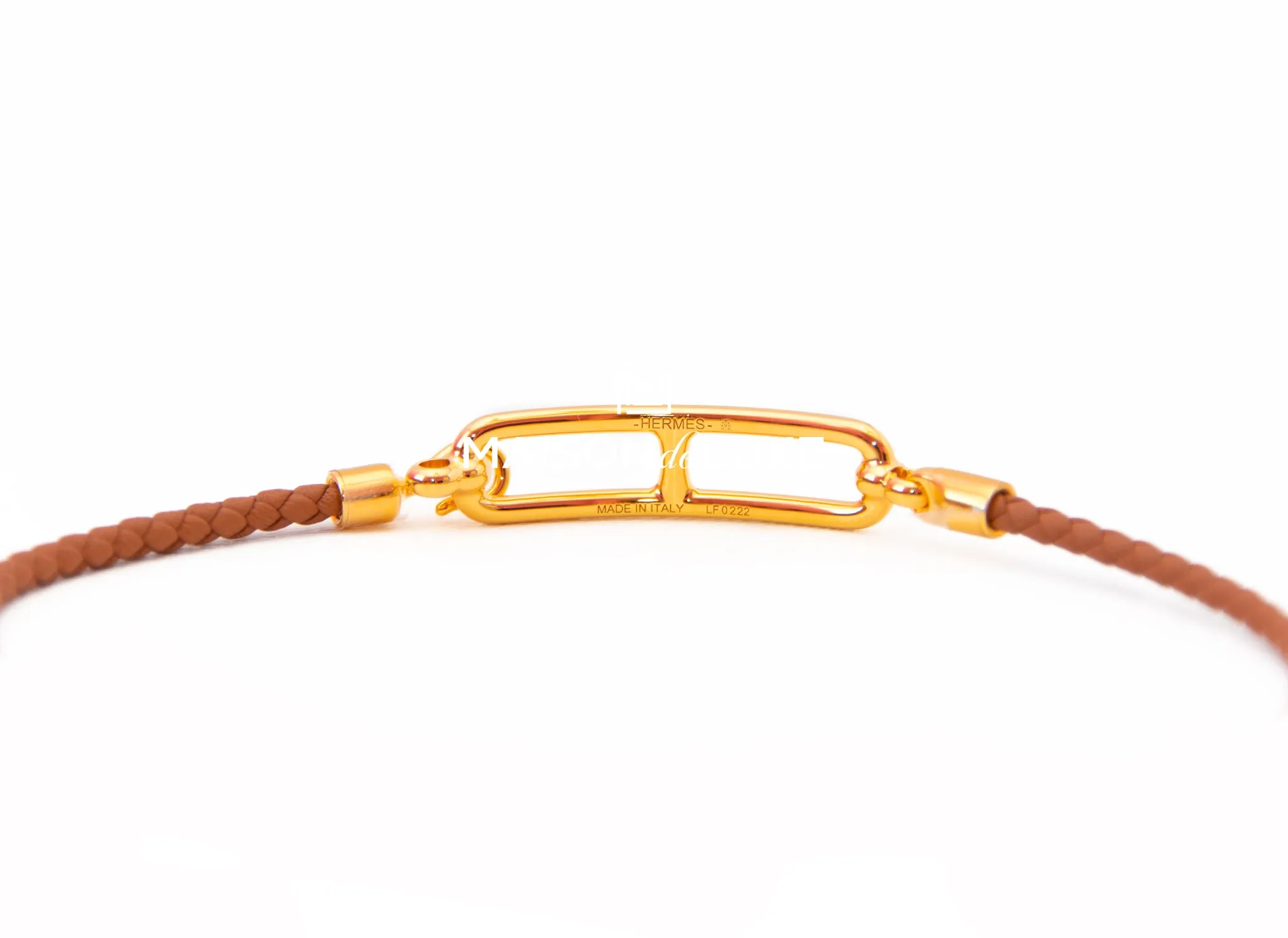 Hermes Gold Roulis Double Tour T2 Bracelet