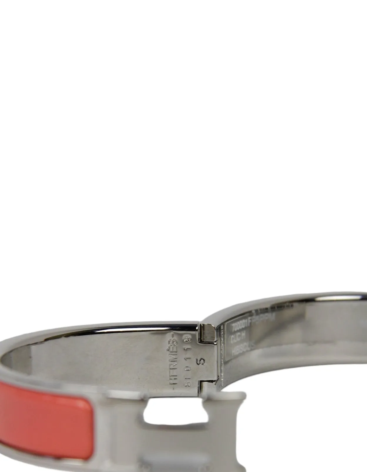 Hermes Hibiscus Orange/Palladium Clic Clac sz PM