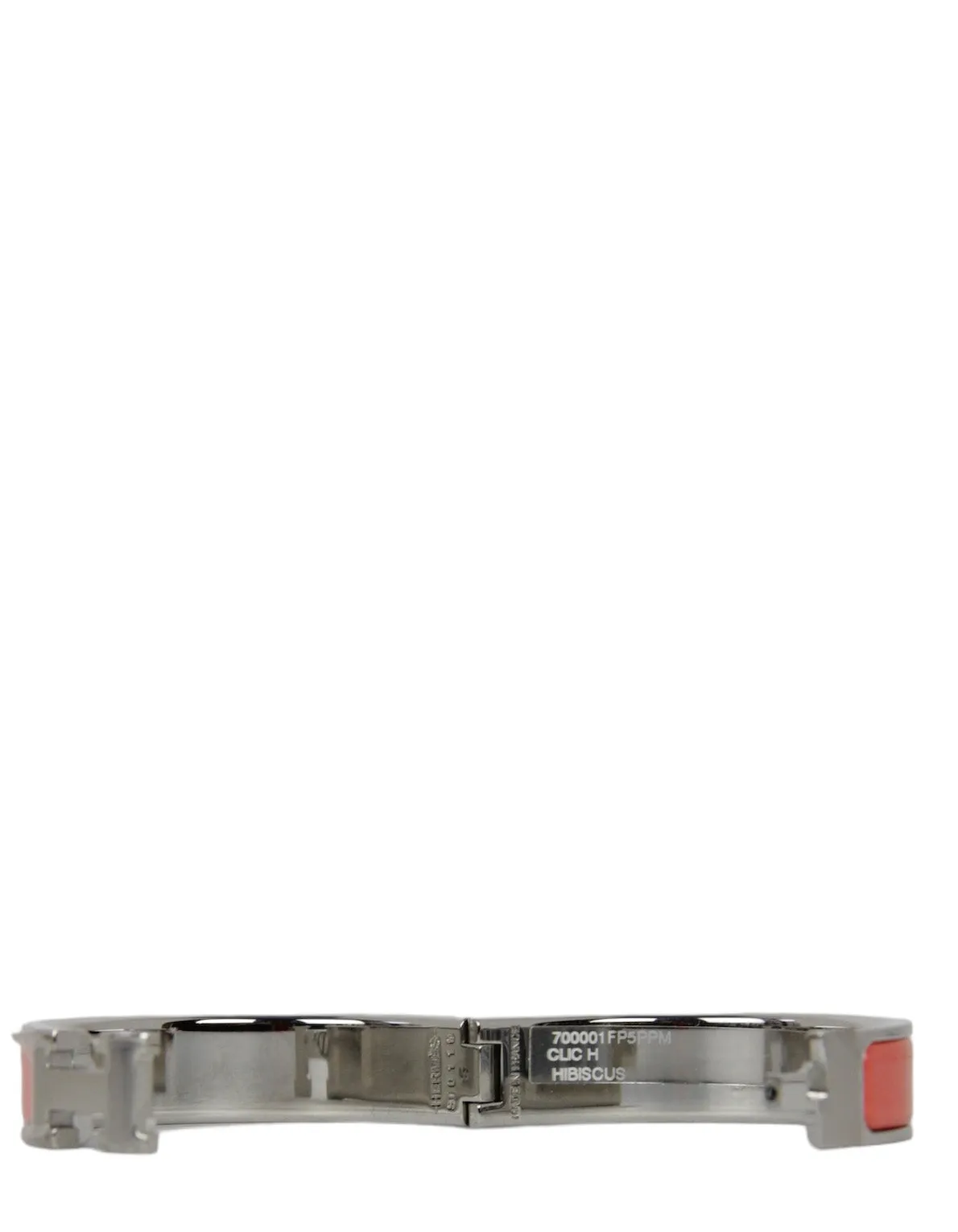 Hermes Hibiscus Orange/Palladium Clic Clac sz PM