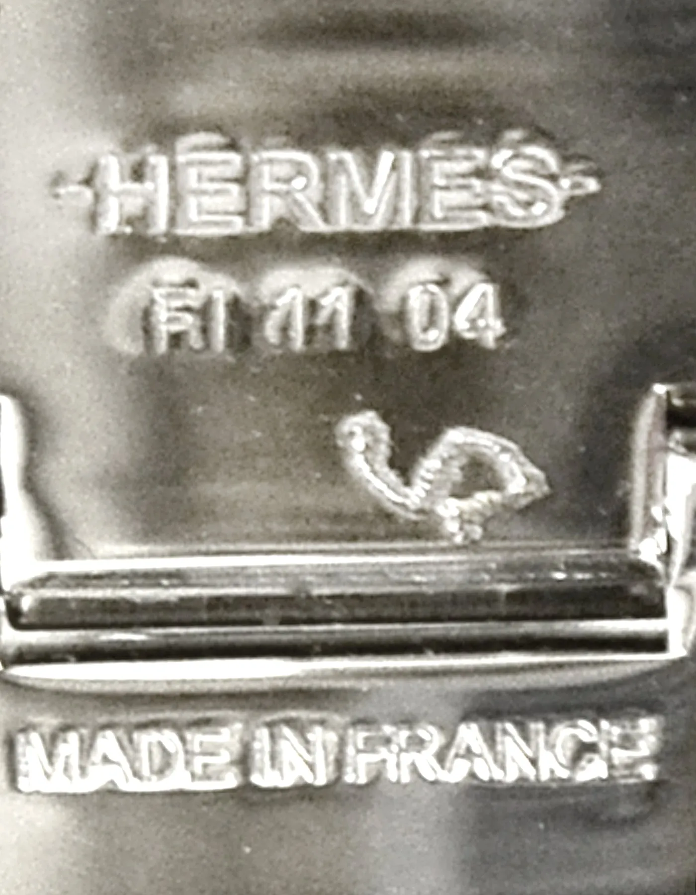 Hermes NEW Bleu Turquin/Palladium Wide Enamel H Clic Clac Bracelet sz PM
