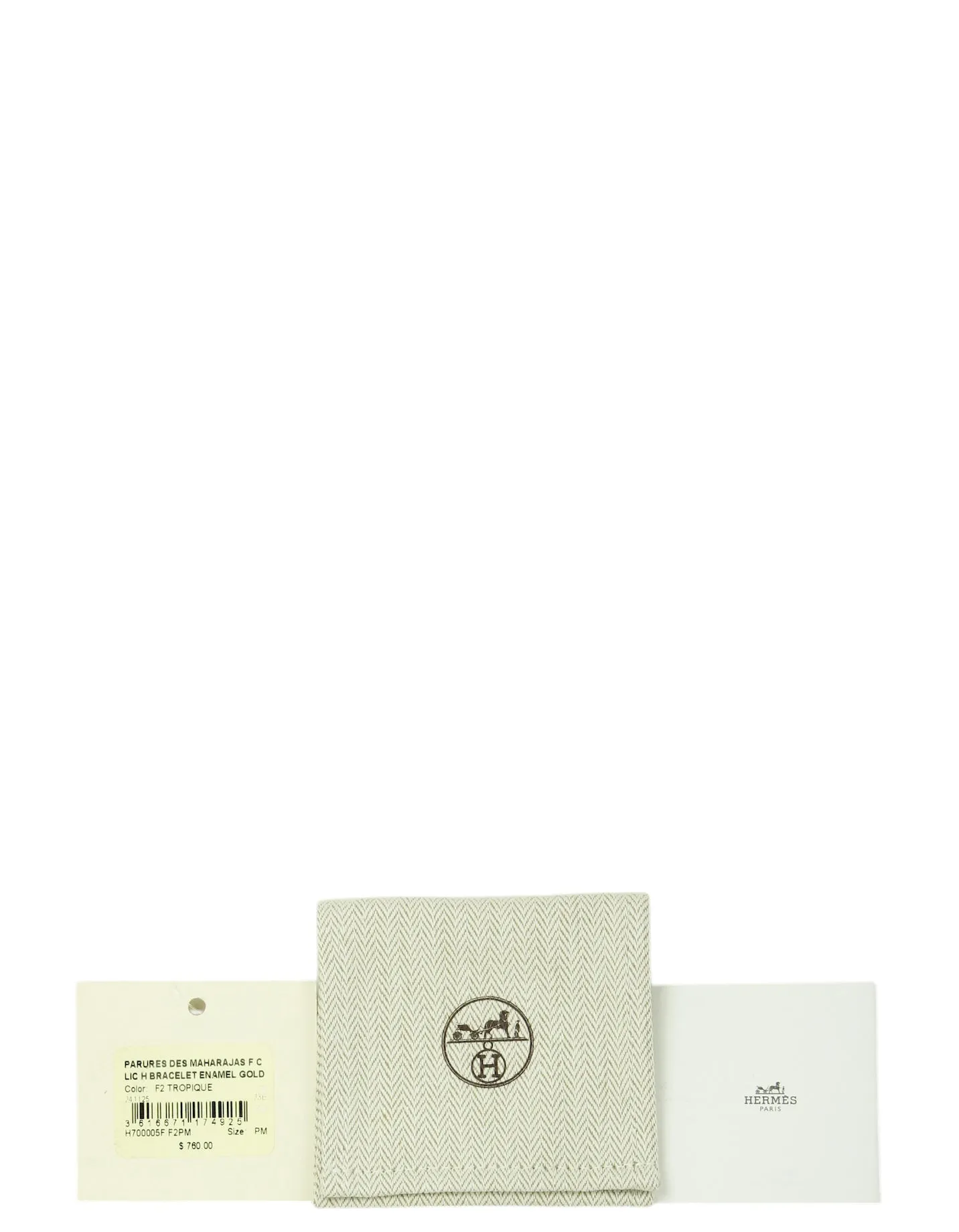 Hermes Tropique/Gold Narrow H Clic Clac PM
