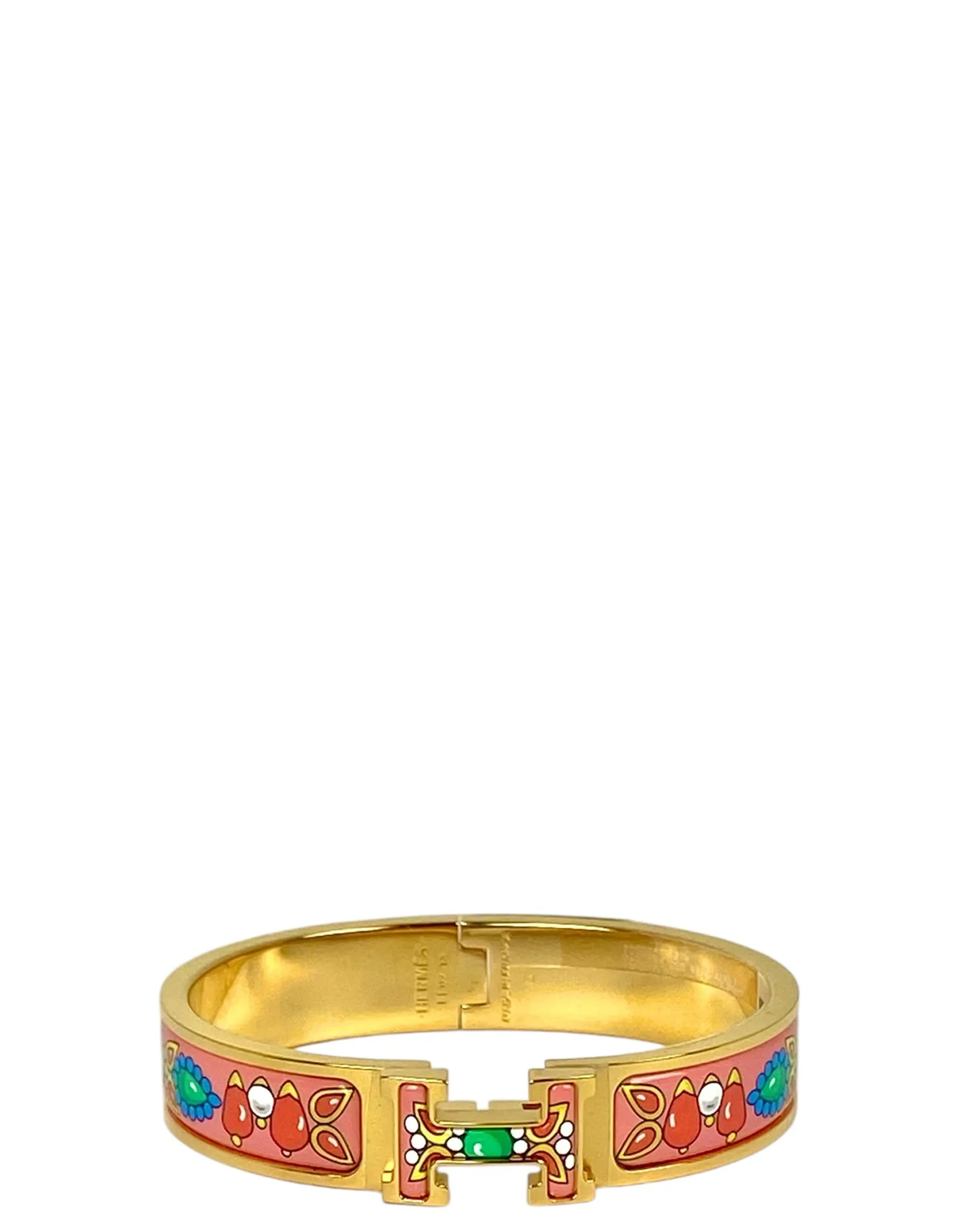 Hermes Tropique/Gold Narrow H Clic Clac PM