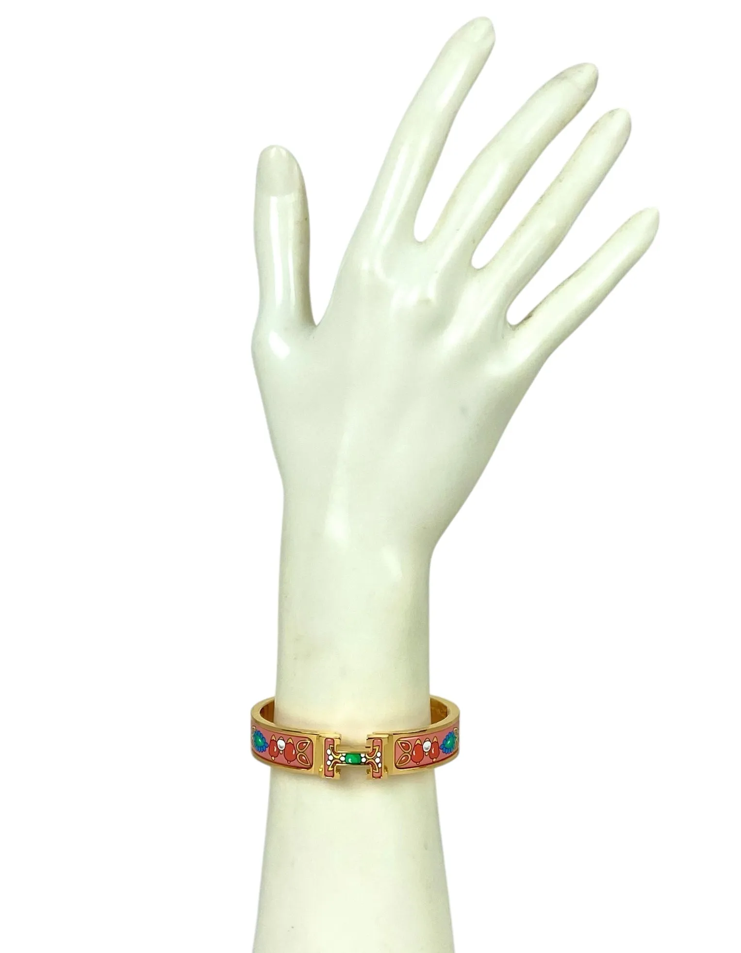 Hermes Tropique/Gold Narrow H Clic Clac PM
