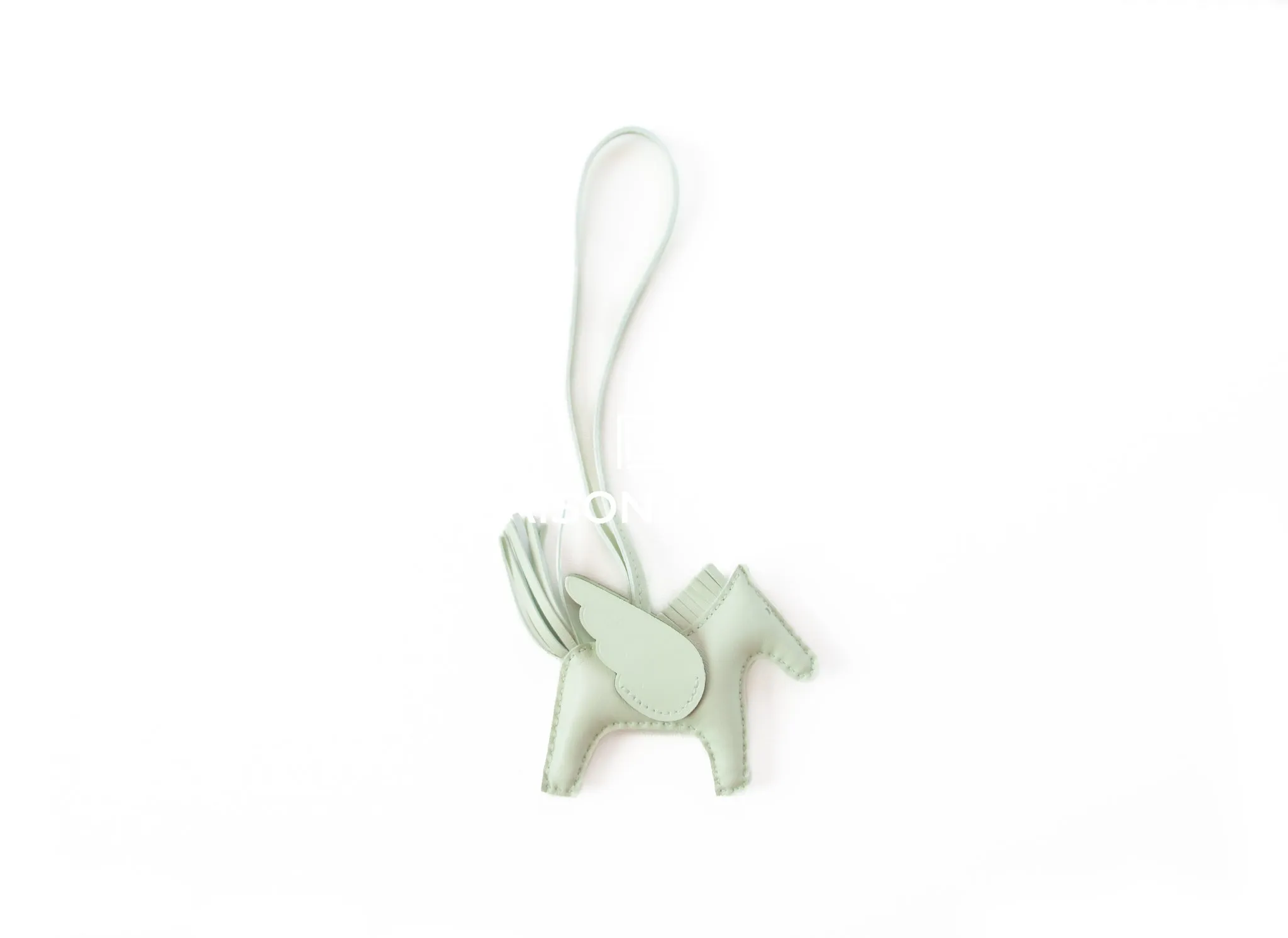Hermes Vert Fizz Pegase Bag Charm PM
