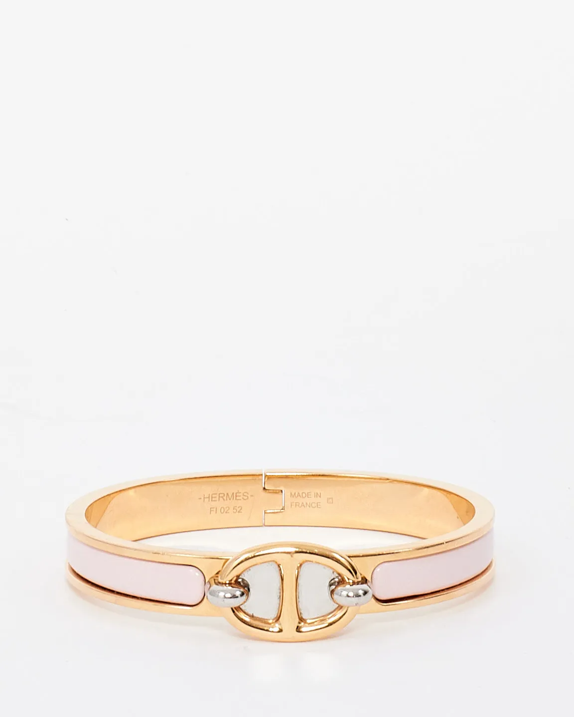 Hermès Pink Clic Chaine d'Ancre Bracelet - PM
