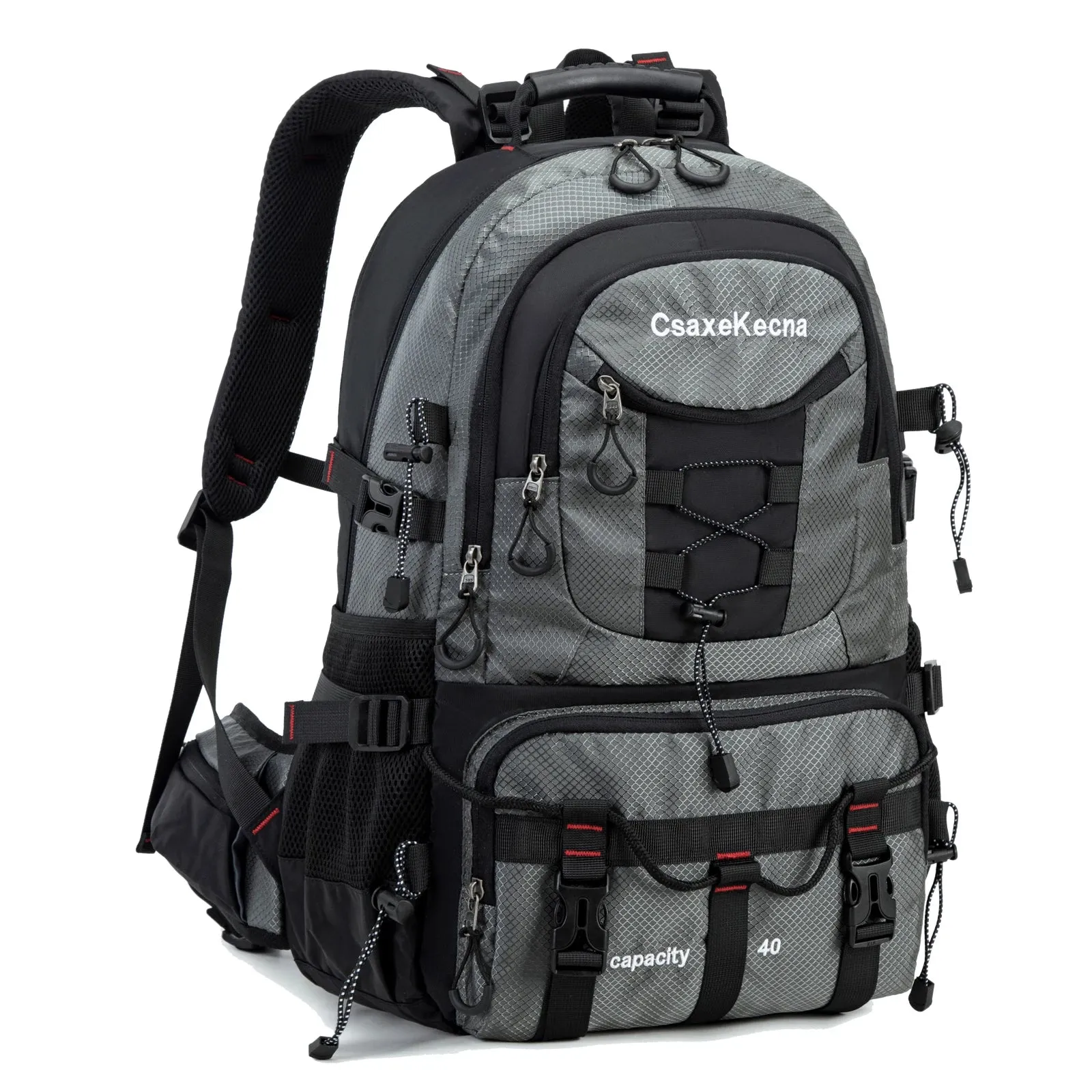 Hiking backpack, outdoor camping backpack, 40L waterproof sports mountaineering bag, men's and women's travel backpack
