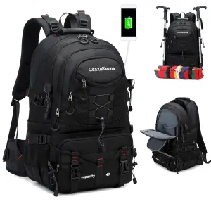 Hiking backpack, outdoor camping backpack, 40L waterproof sports mountaineering bag, men's and women's travel backpack