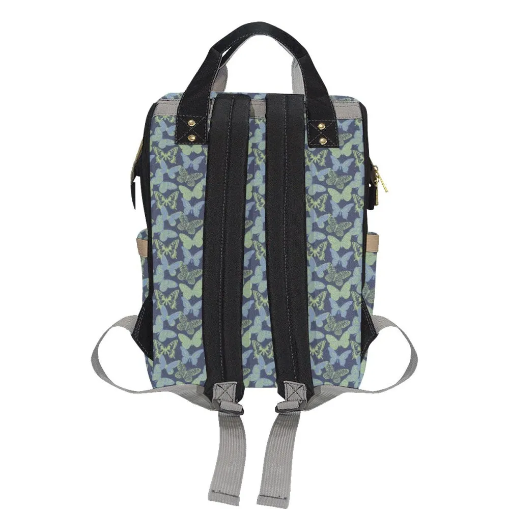 Holly Green and Blue Butterfly Backpack