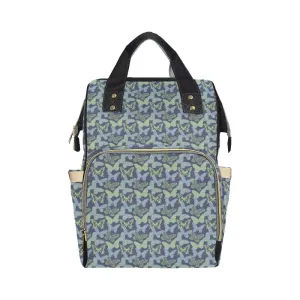 Holly Green and Blue Butterfly Backpack
