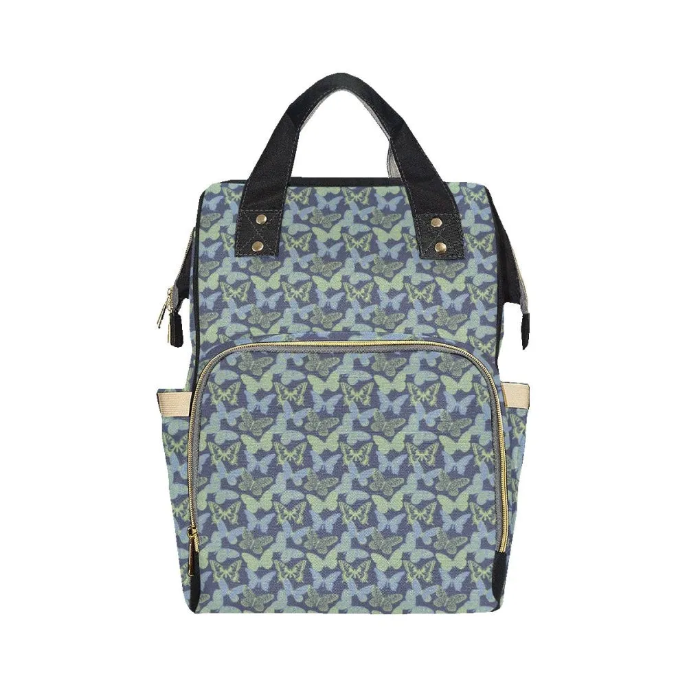 Holly Green and Blue Butterfly Backpack