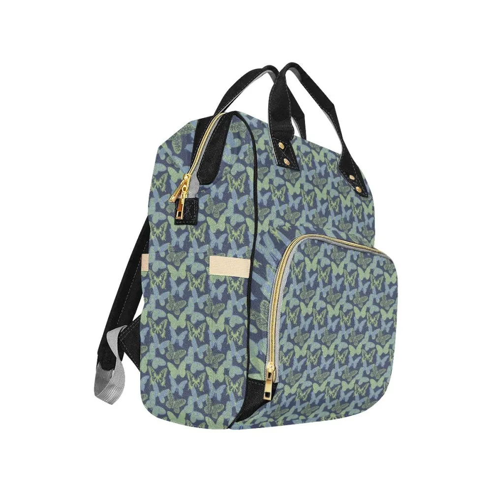 Holly Green and Blue Butterfly Backpack