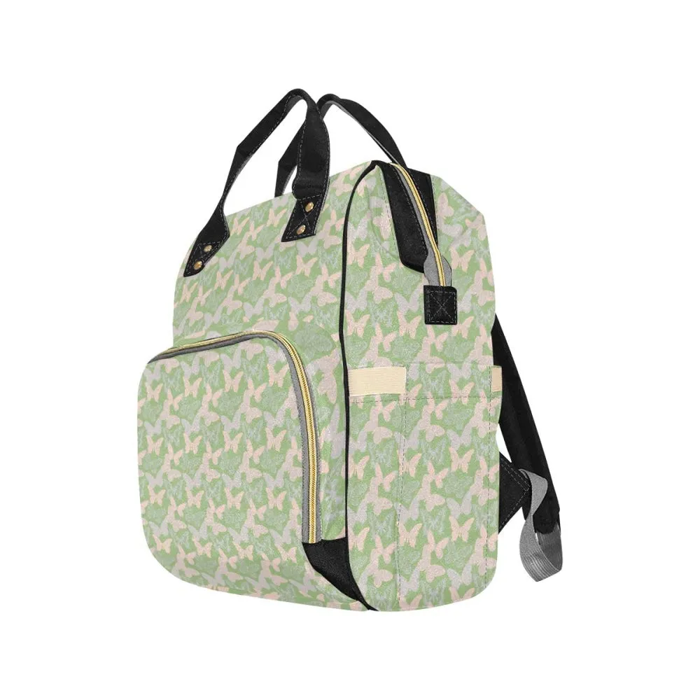 Holly Green and Pink Butterfly Backpack