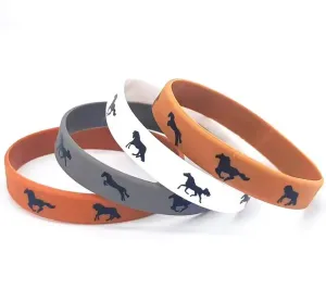 Horse Silicon Bracelet Set
