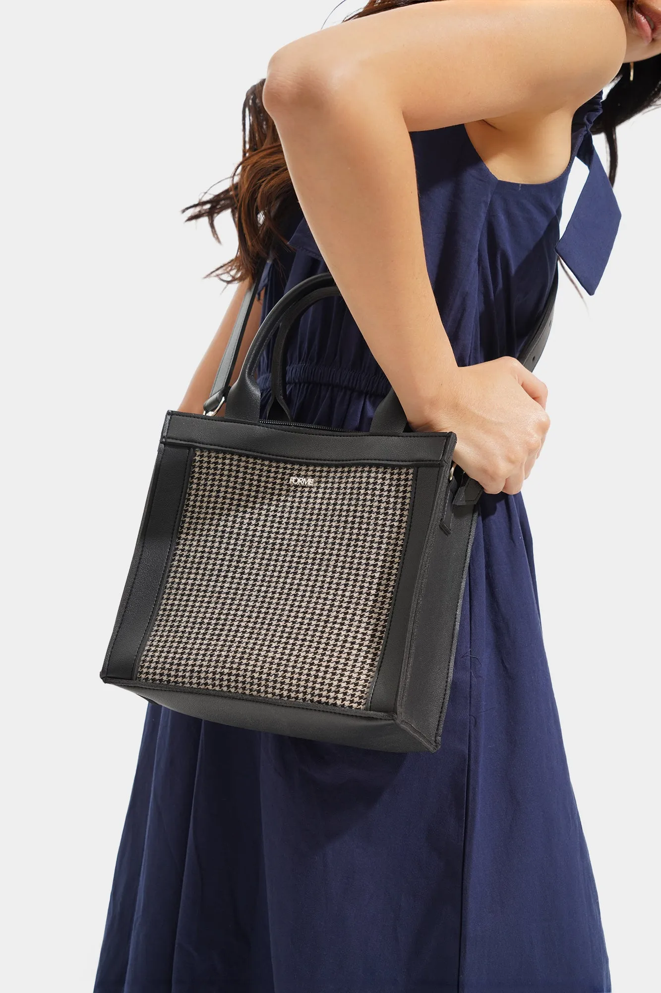 Houndstooth Sling Bag