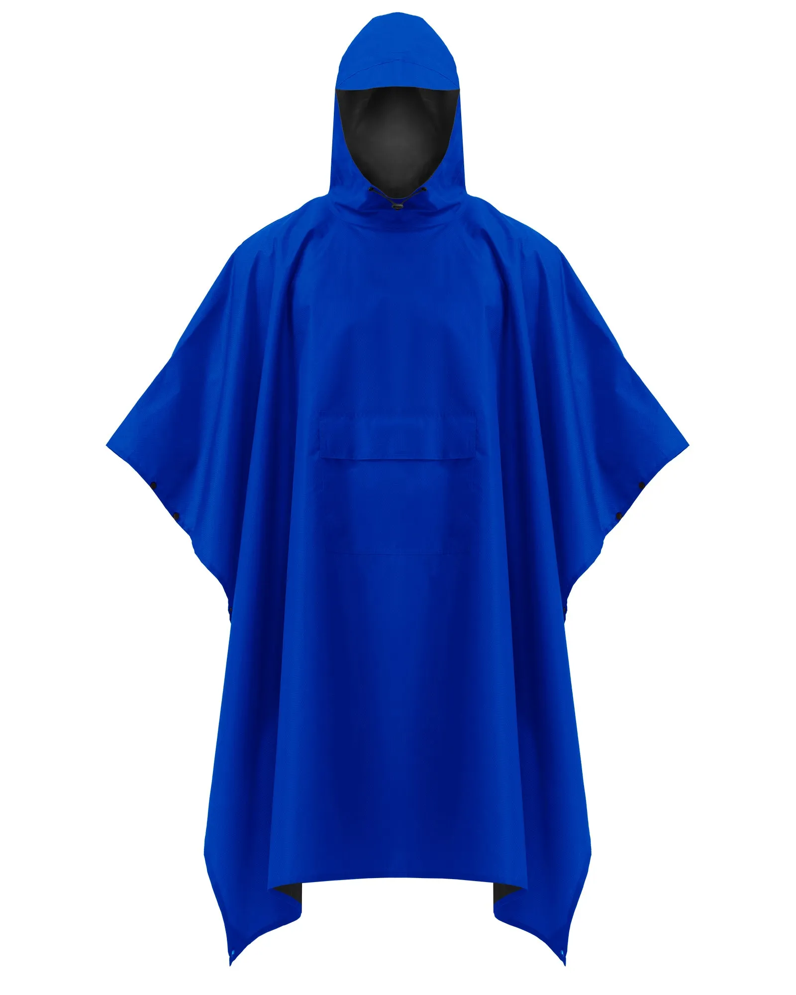 iCreek Hooded Rain Poncho with Pocket Waterproof Raincoat Jacket Lightweight Unisex