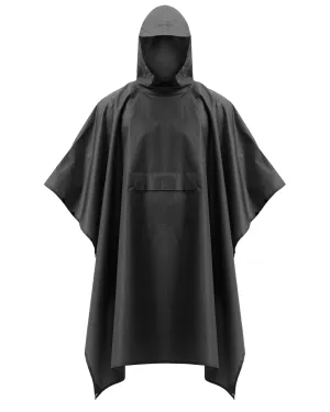 iCreek Hooded Rain Poncho with Pocket Waterproof Raincoat Jacket Lightweight Unisex