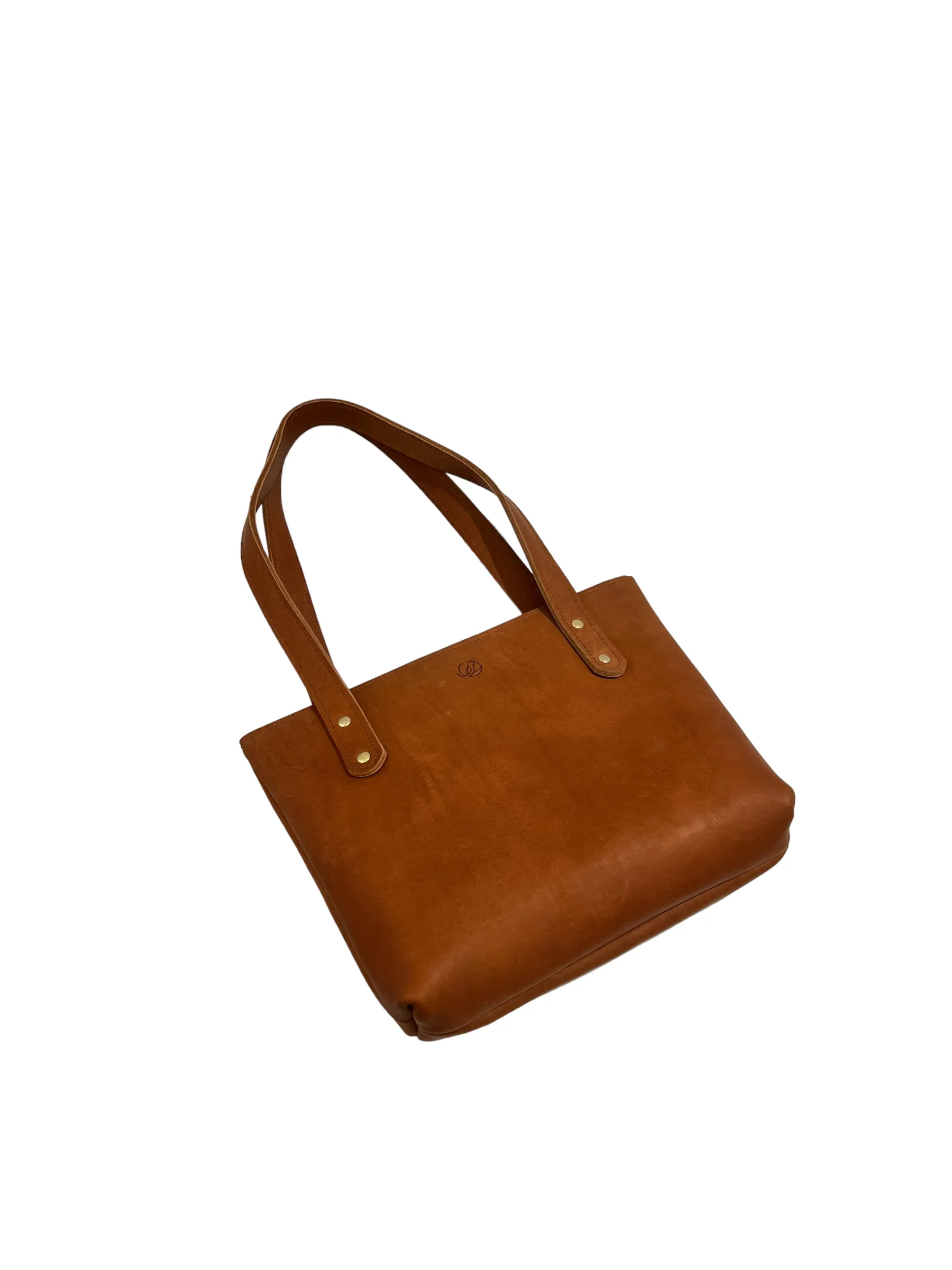 IGUACA- Small Leather - Tote Bag Medium Brown