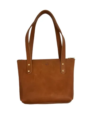 IGUACA- Small Leather - Tote Bag Medium Brown