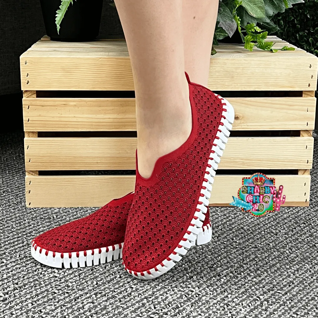 Ilse Jacobsen Flats - Deep Red