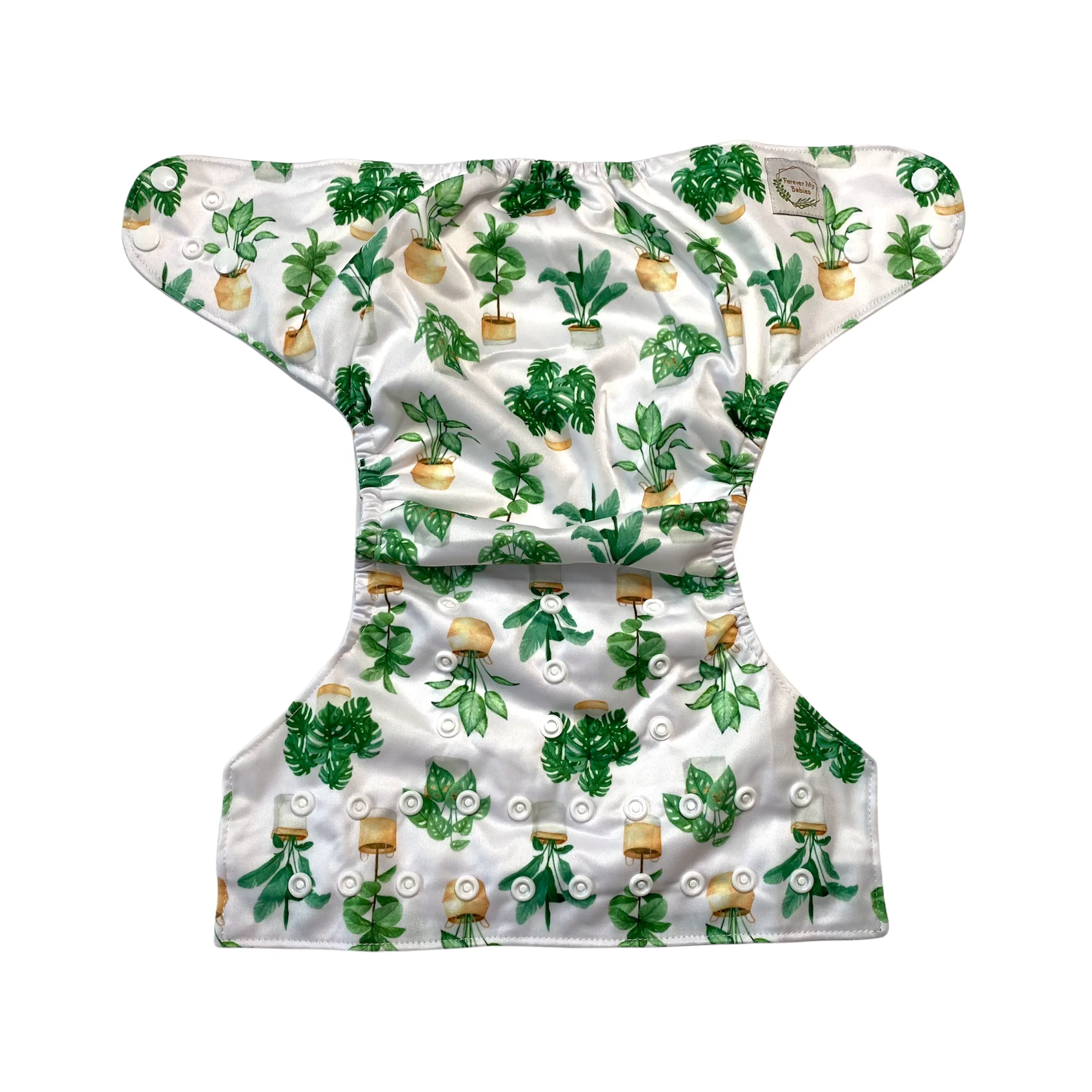 IN-STOCK Forever My Babies Cloth Diaper - House Plant Variety (Upright Print on Front & Back)