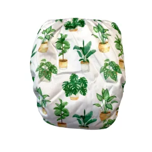 IN-STOCK Forever My Babies Cloth Diaper - House Plant Variety (Upright Print on Front & Back)