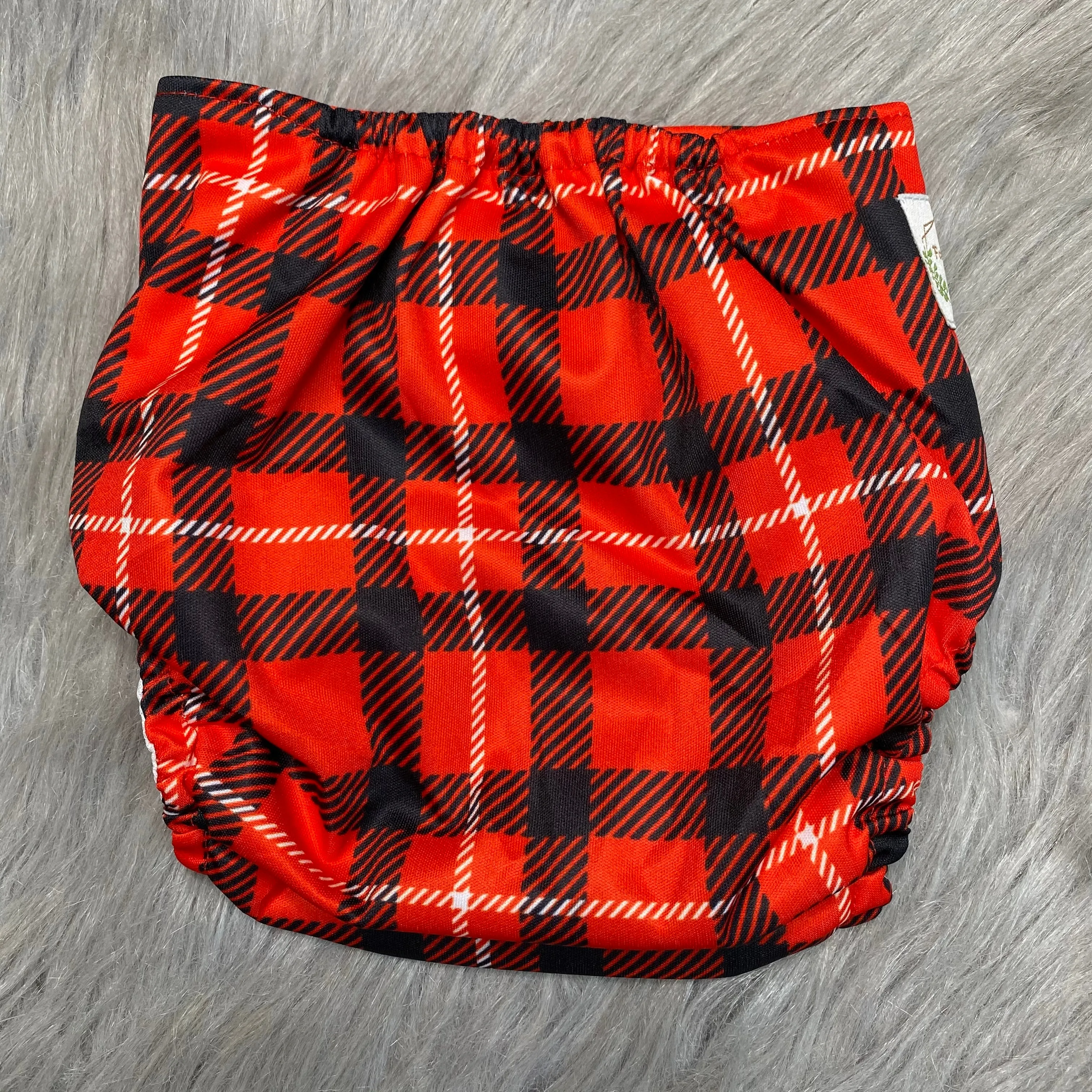 IN-STOCK Forever My Babies Cloth Diaper - Red Plaid