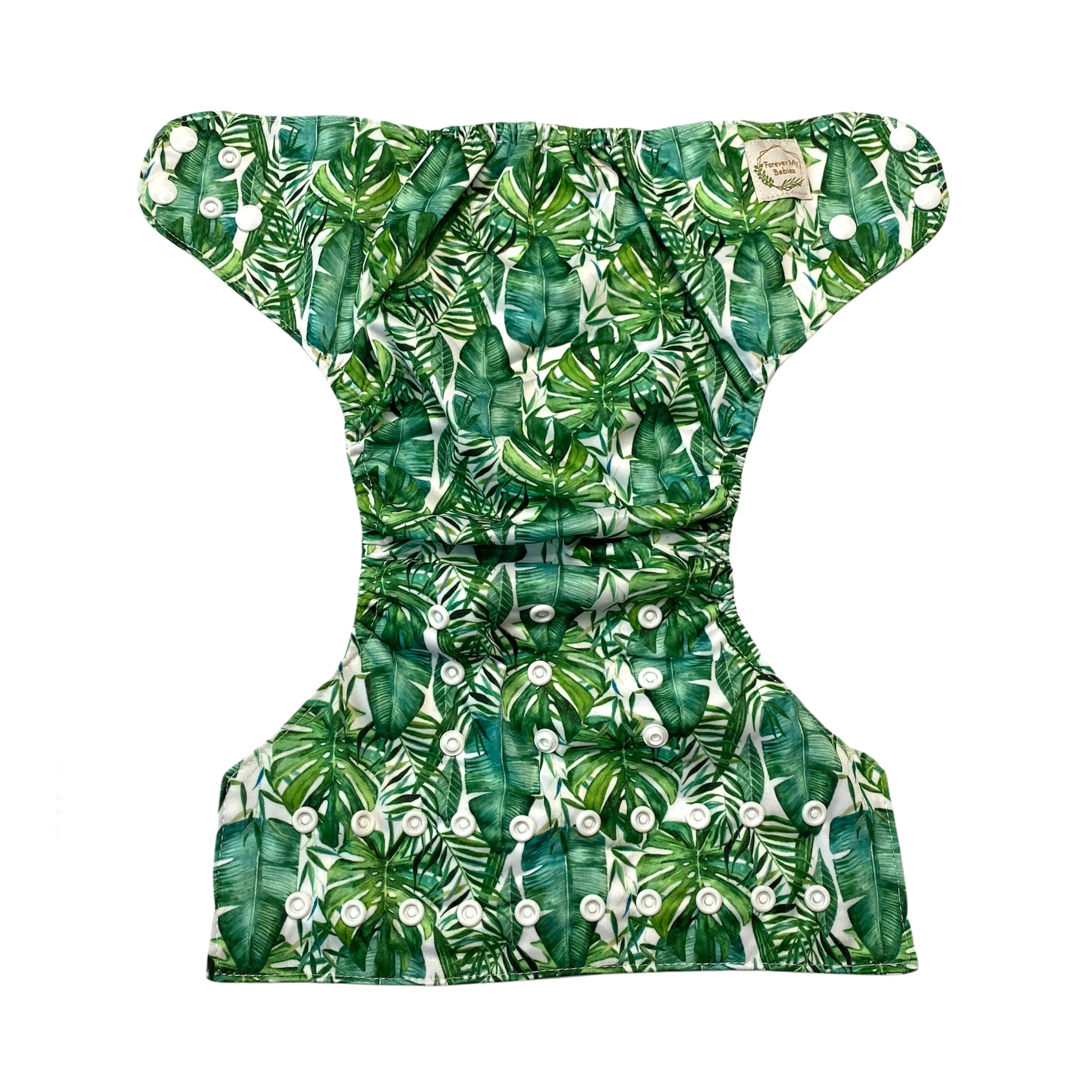 IN-STOCK Forever My Babies Cloth Diaper - Tropical Leaves (Upright Print on Front & Back)