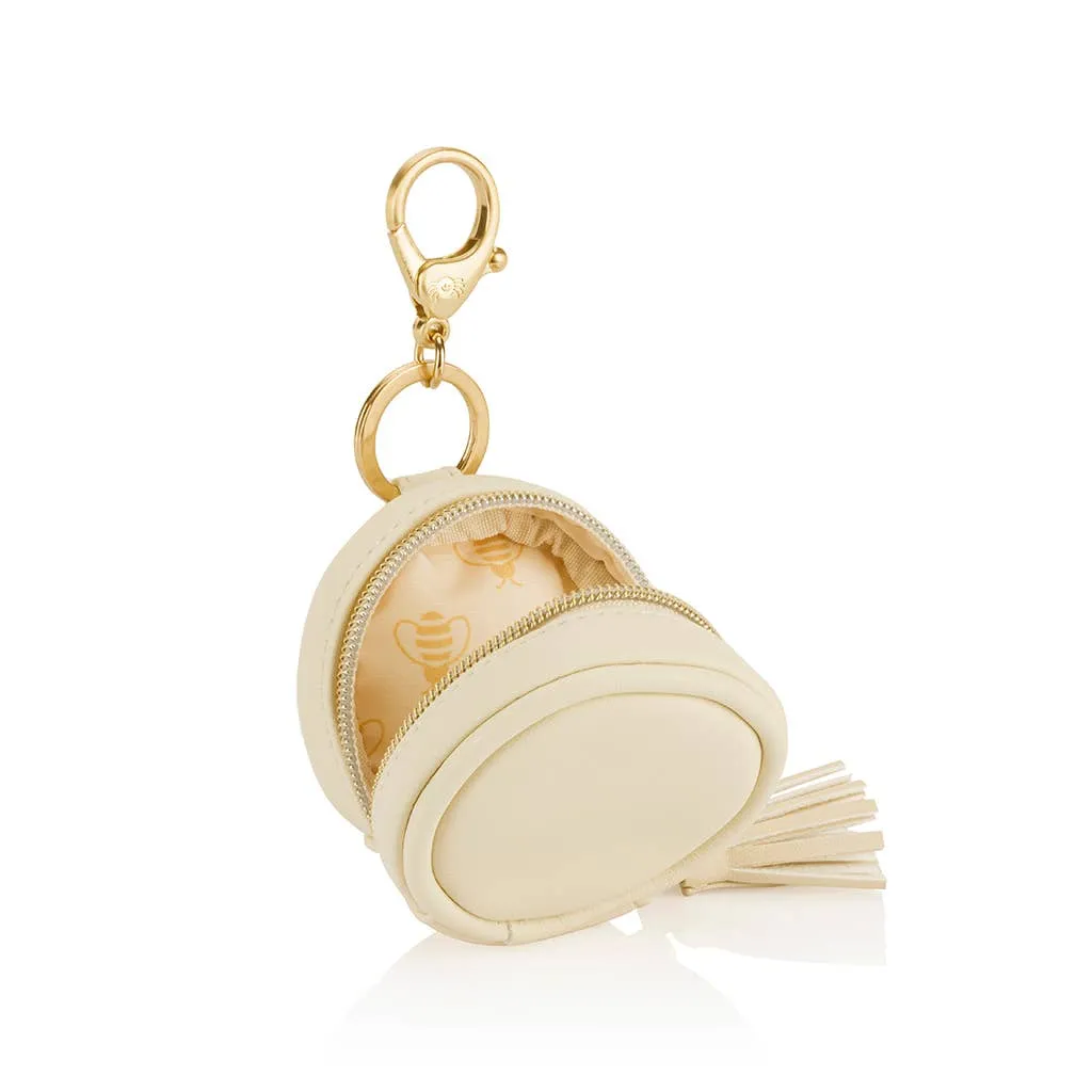 Itzy Ritzy -  Diaper Bag Charm Pod Keychain Milk & Honey