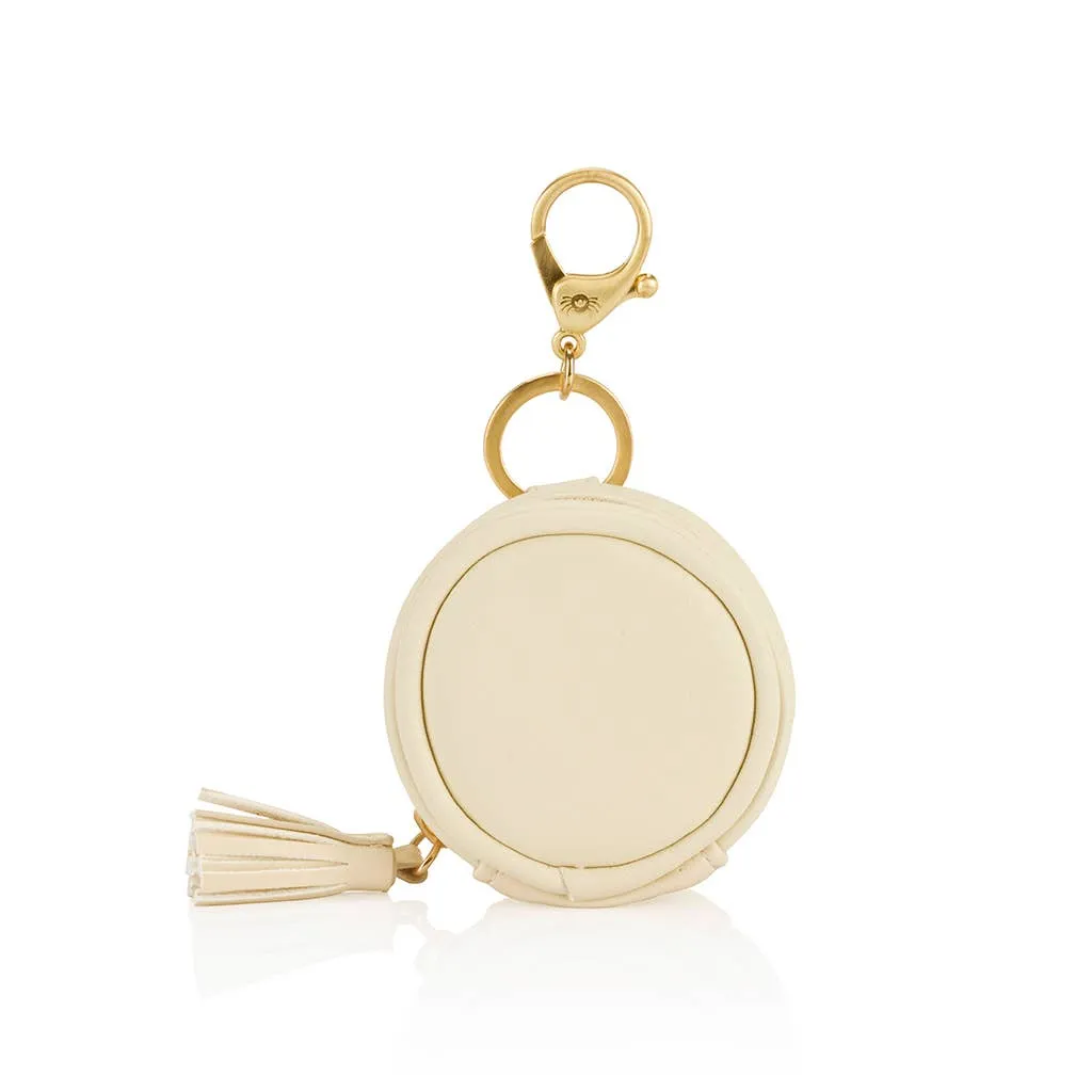 Itzy Ritzy -  Diaper Bag Charm Pod Keychain Milk & Honey