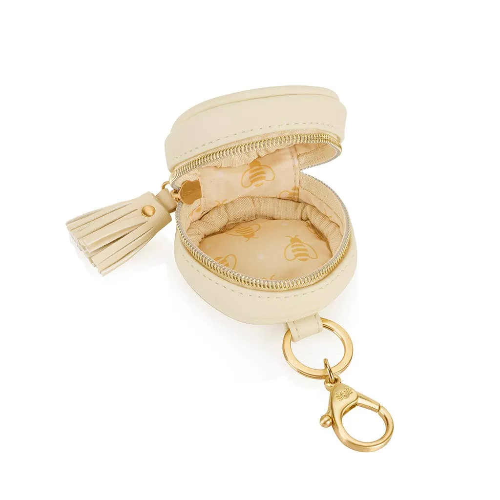 Itzy Ritzy -  Diaper Bag Charm Pod Keychain Milk & Honey
