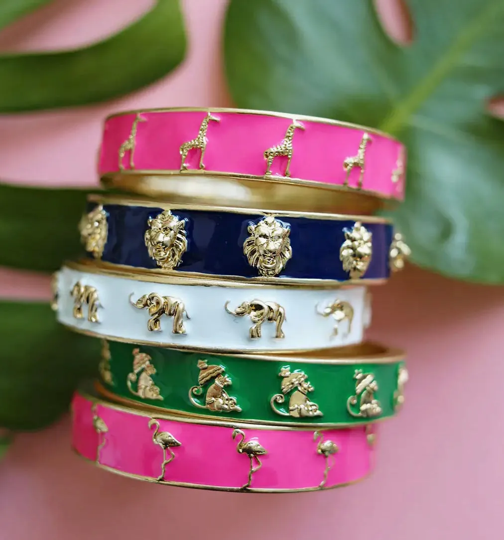 Jasmine Hot Pink Bangle Bracelet