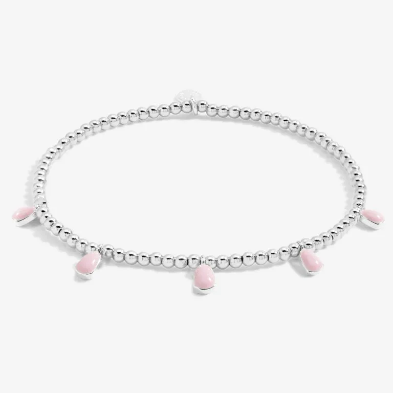 Joma A Little Stacks Of Style Pink Enamel Silver Set Of 2 Bracelets