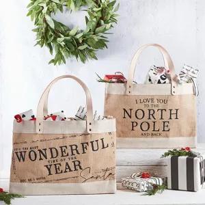 Jute Holiday Bags
