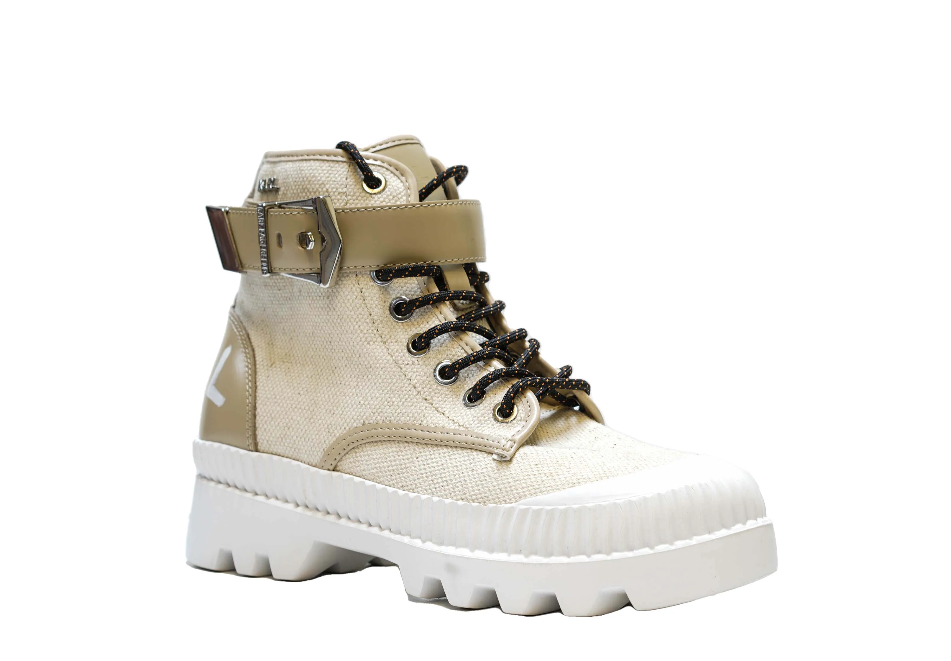 Karl Lagerfeld Women's Natural Lace Up Boots 42551