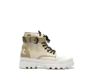 Karl Lagerfeld Women's Natural Lace Up Boots 42551