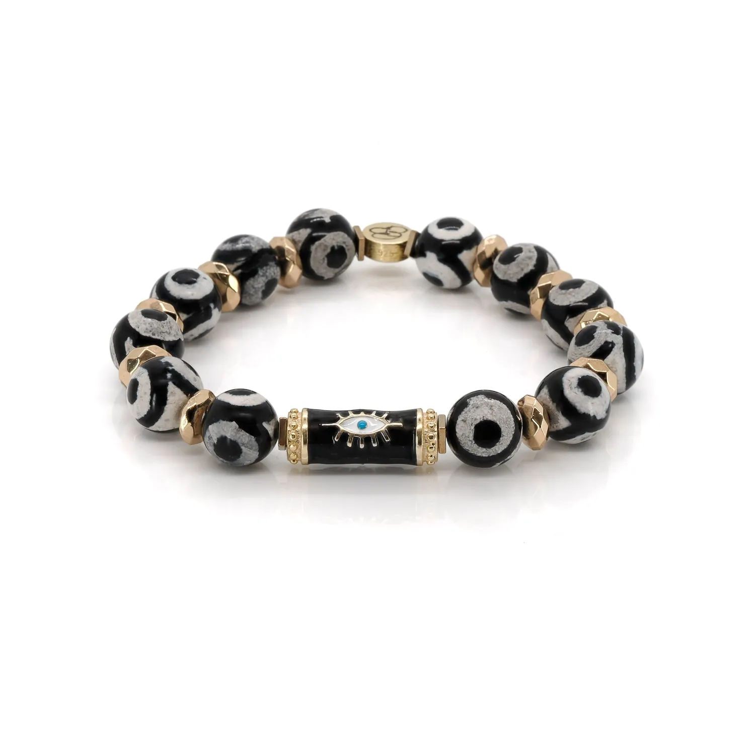 Karma Black Evil Eye Beaded Bracelet