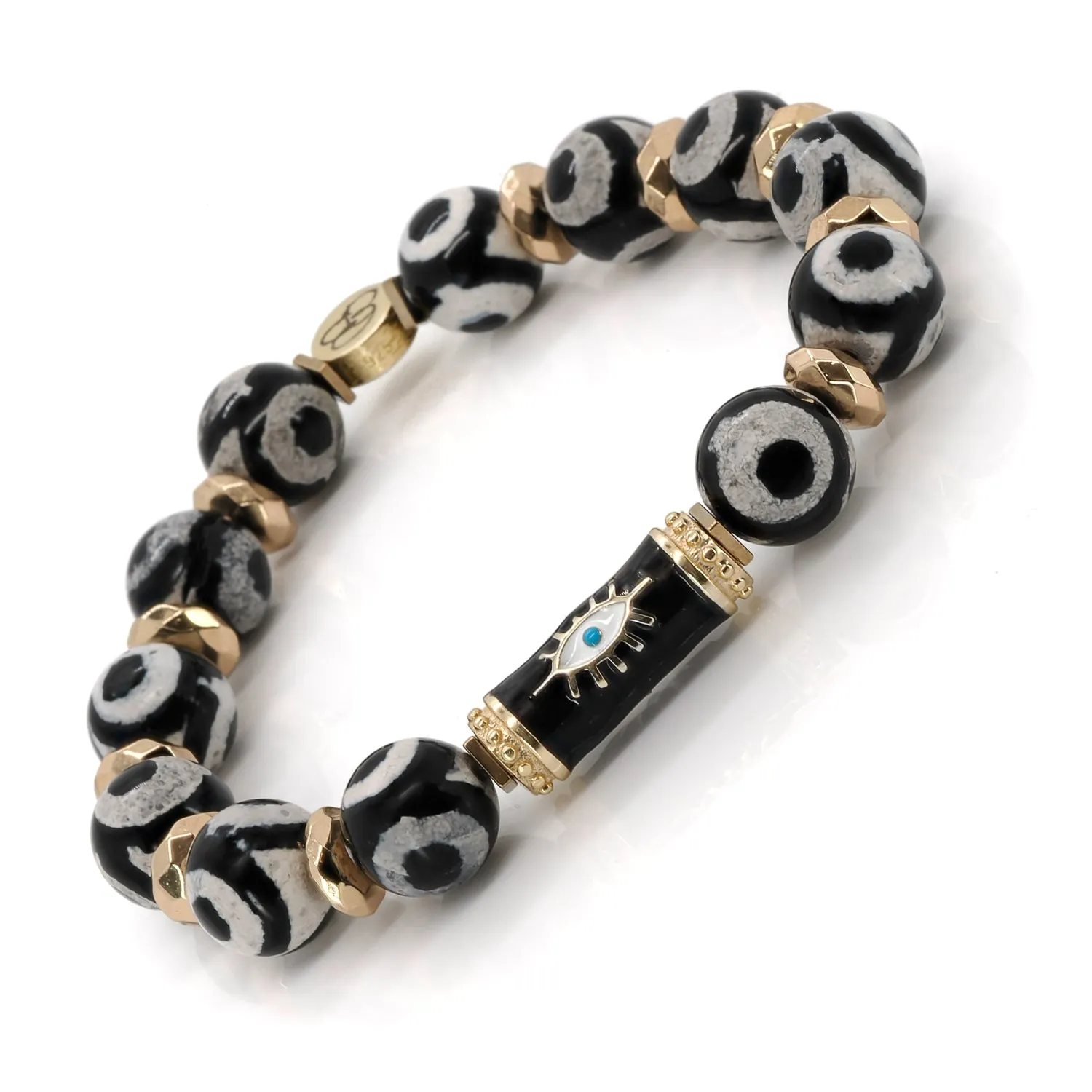 Karma Black Evil Eye Beaded Bracelet