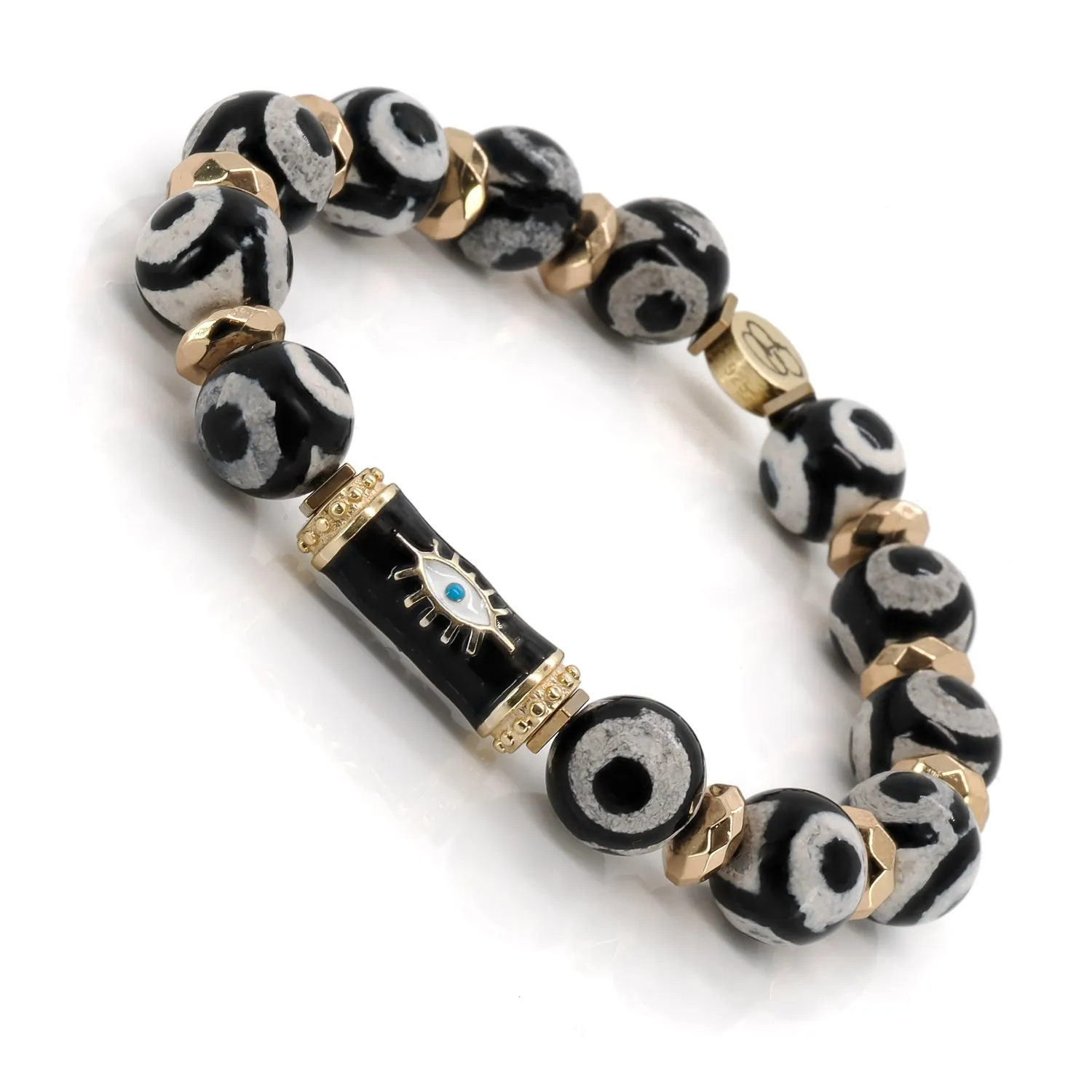 Karma Black Evil Eye Beaded Bracelet