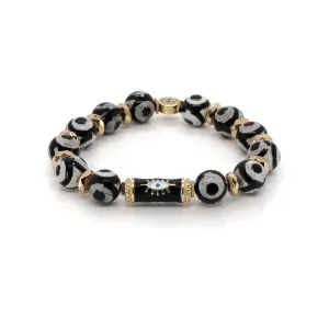 Karma Black Evil Eye Beaded Bracelet