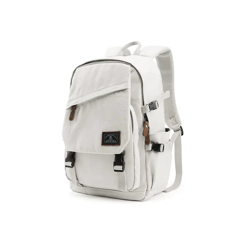 KIylethomasw Canvas Backpack for Men Women Laptop Backpack 15.6 Inch Vintage College School Backpacks Travel Casual For Hiking Travel Camping