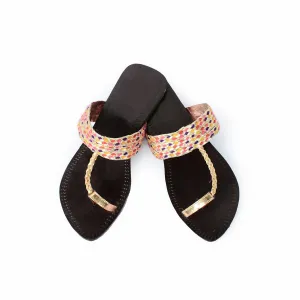 Kolapuri Chappal Black