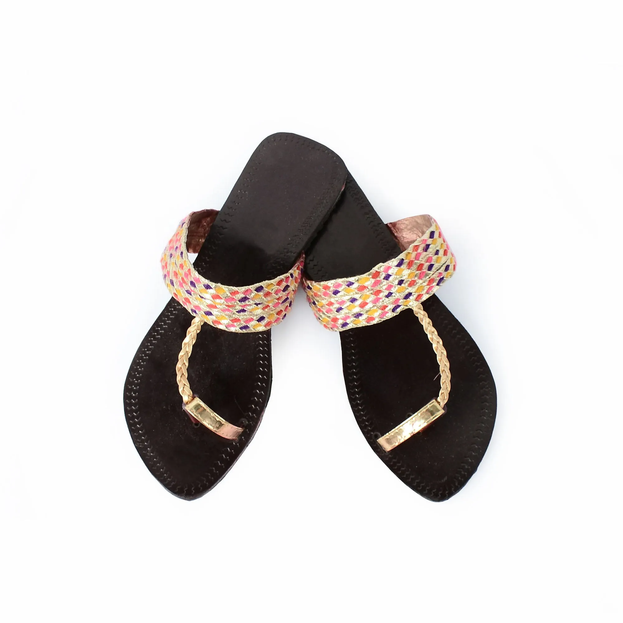 Kolapuri Chappal Black