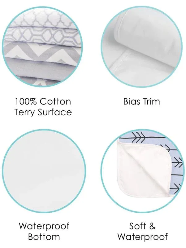 Kushies Deluxe Waterproof Portable Changing Pad - White