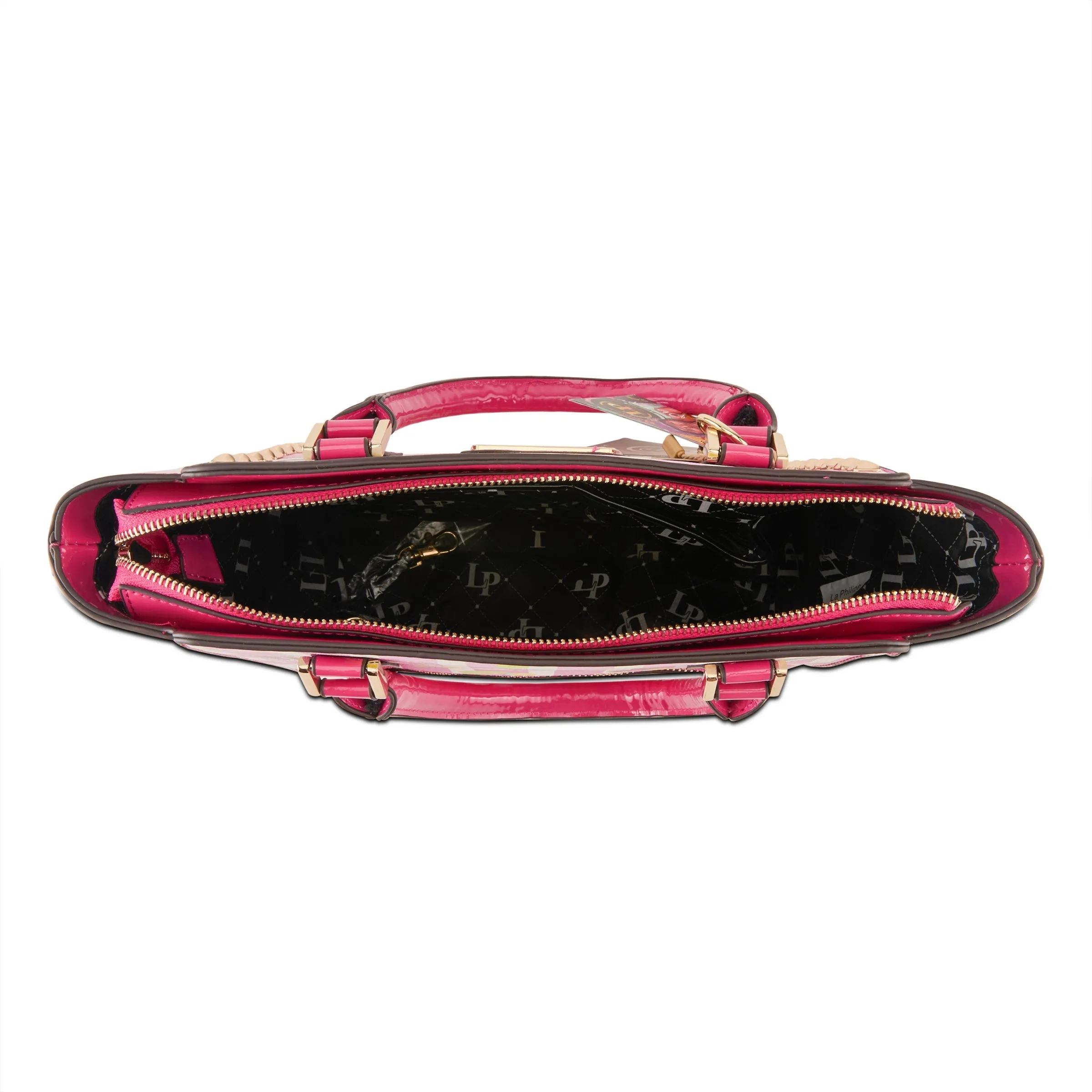 La Philipe Juicy Lips Handbag Satchel Women’s Pu Leather Pink Lp1022 18