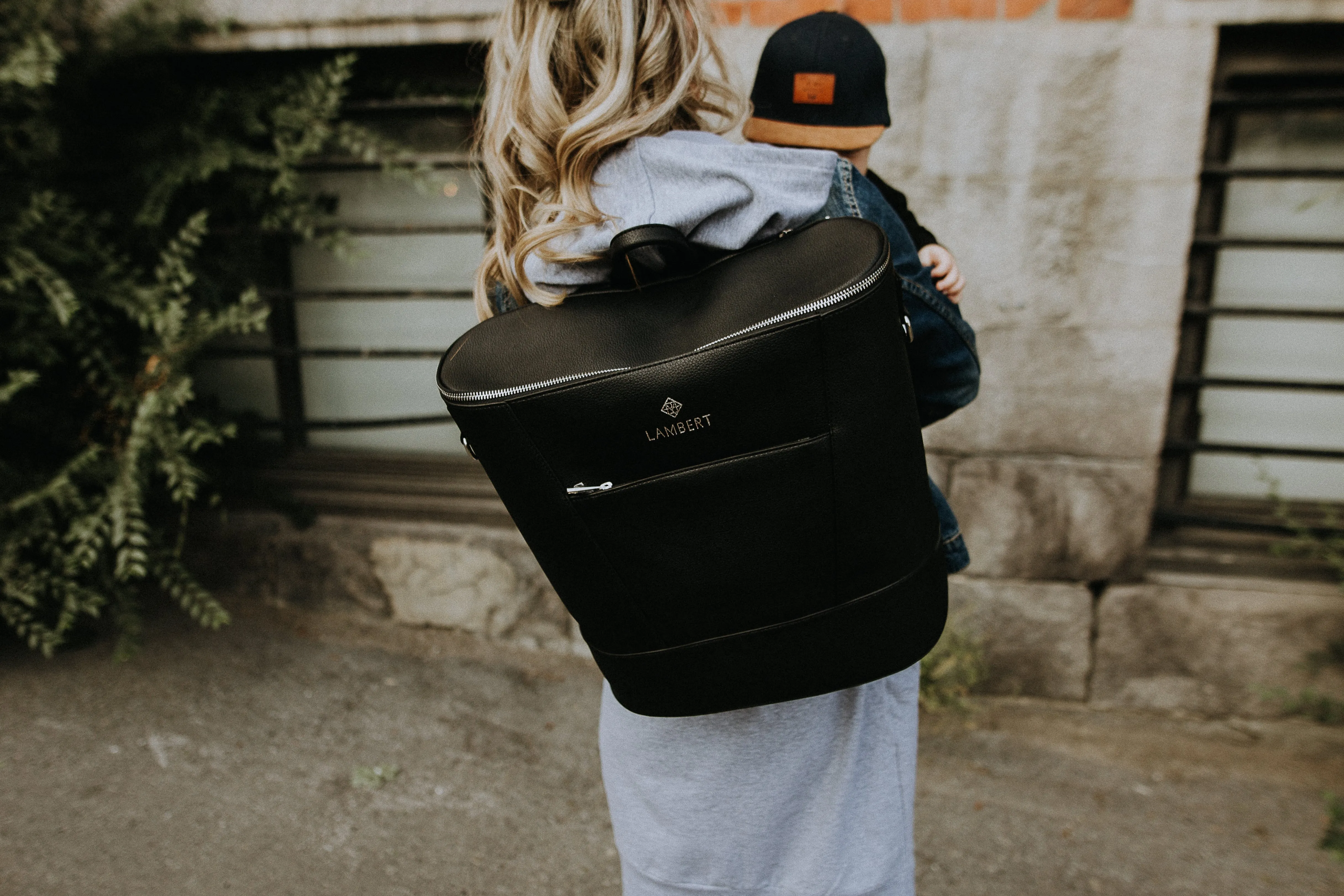 Lambert Vegan Leather Backpack   Diaper bag - MIA